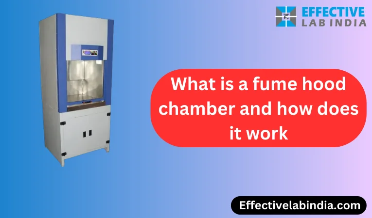 What is a fume hood chamber and how does it work?