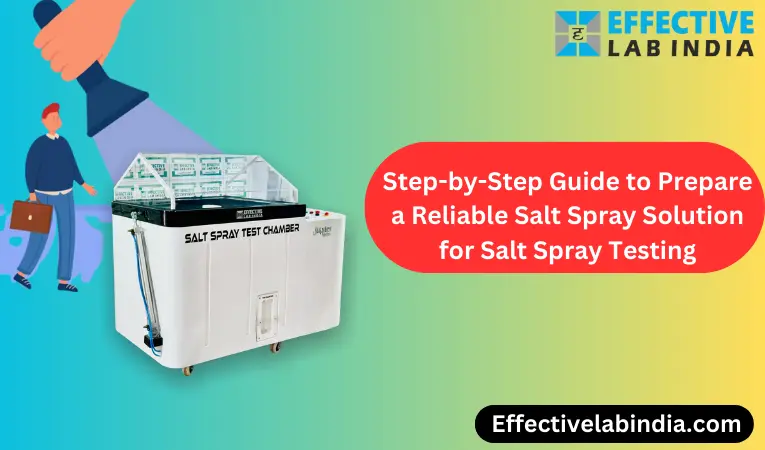 Step-by-Step Guide to Prepare a Reliable Salt Spray Solution for Salt Spray Testing.